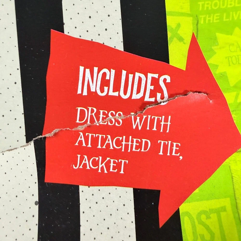 Beetlejuice Astrid Northanger School Girl Child Costume Large 10-12 Rubies NWT